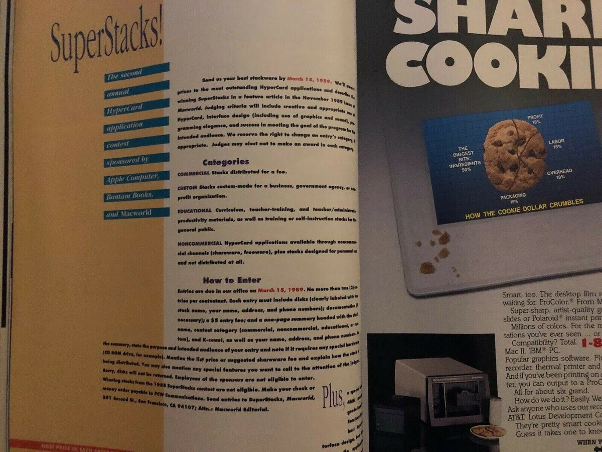 Macworld March 1989 Magazine: Apple 68030 SE Big Issue Vintage Macintosh Mag