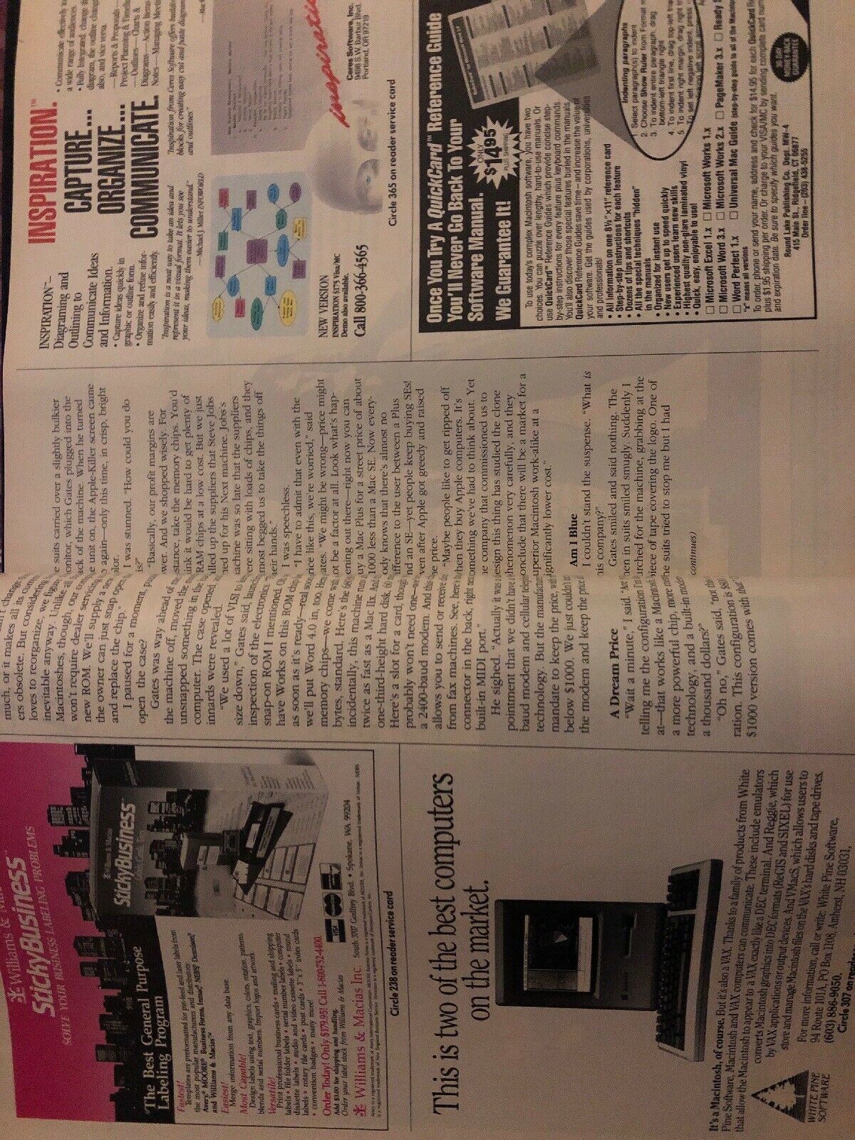 Macworld April 1989 Magazine: Apple Mac IIcx, Music For Beginners, PageMaker