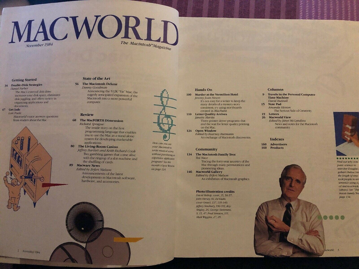 Macworld November 1984: Vintage Apple Macintosh Magazine - The Fat 512K Arrives!