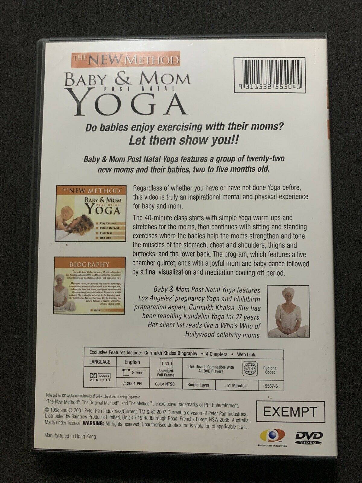 The New Method Baby Mom Post Natal Yoga DVD