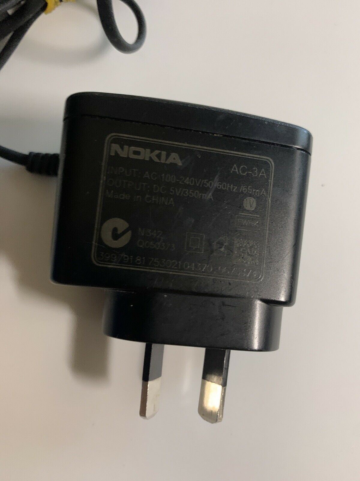 Genuine Nokia AC-3A  Adapter For Mobile  Phone