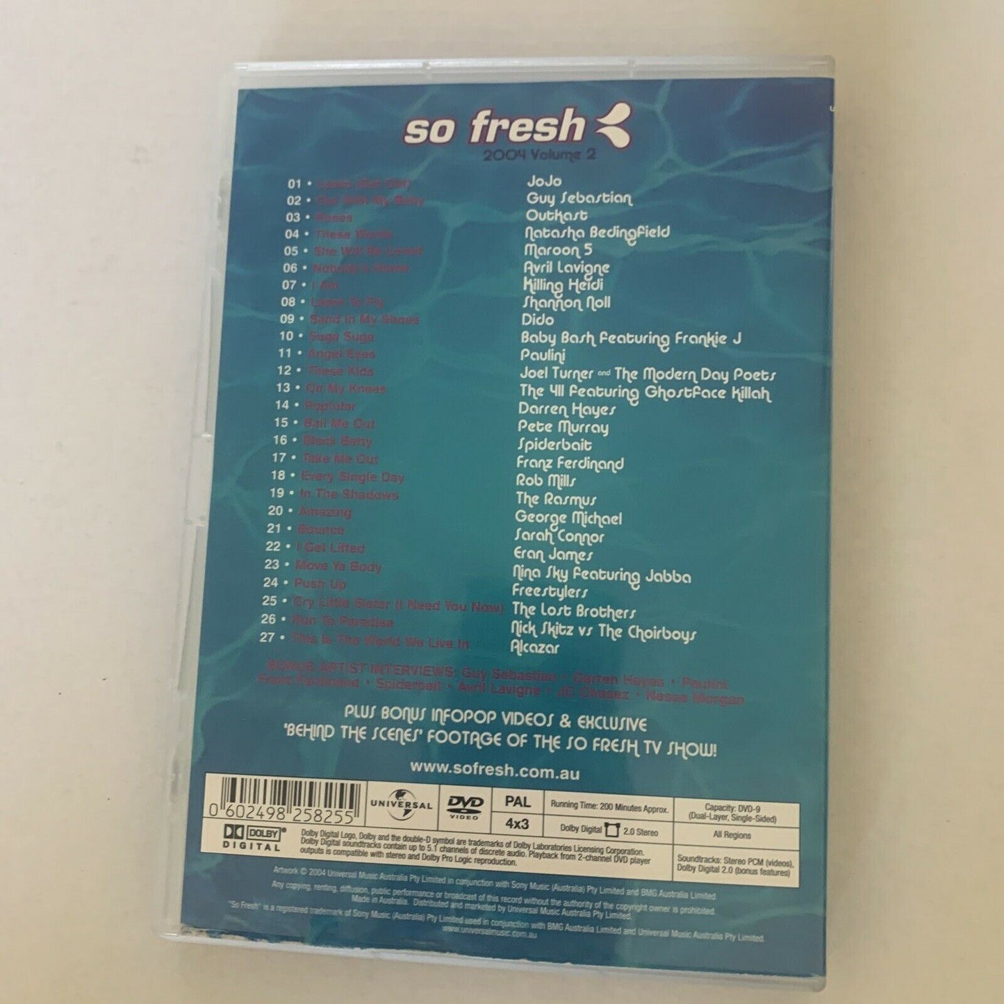 SO FRESH - 2004 Volume 2 DVD + Lyric Booklet Vol 2