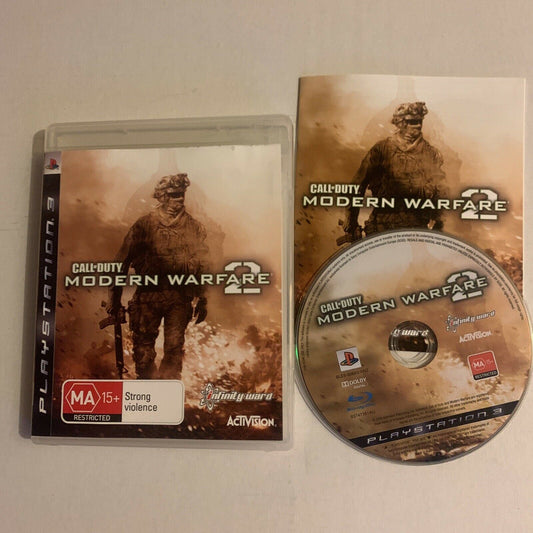 Call of Duty: Modern Warfare 2 (PlayStation 3, 2009) PS3 With Manual