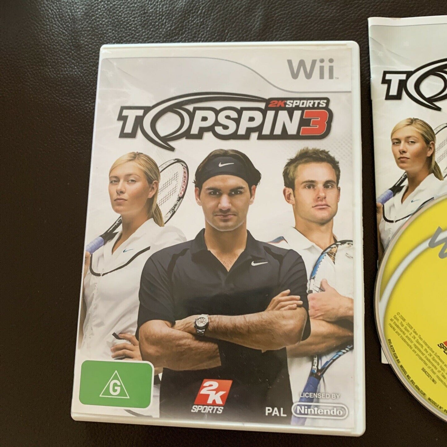 Topspin 3 Nintendo Wii GAME 2K SPORTS - Complete With Manual Free Postage