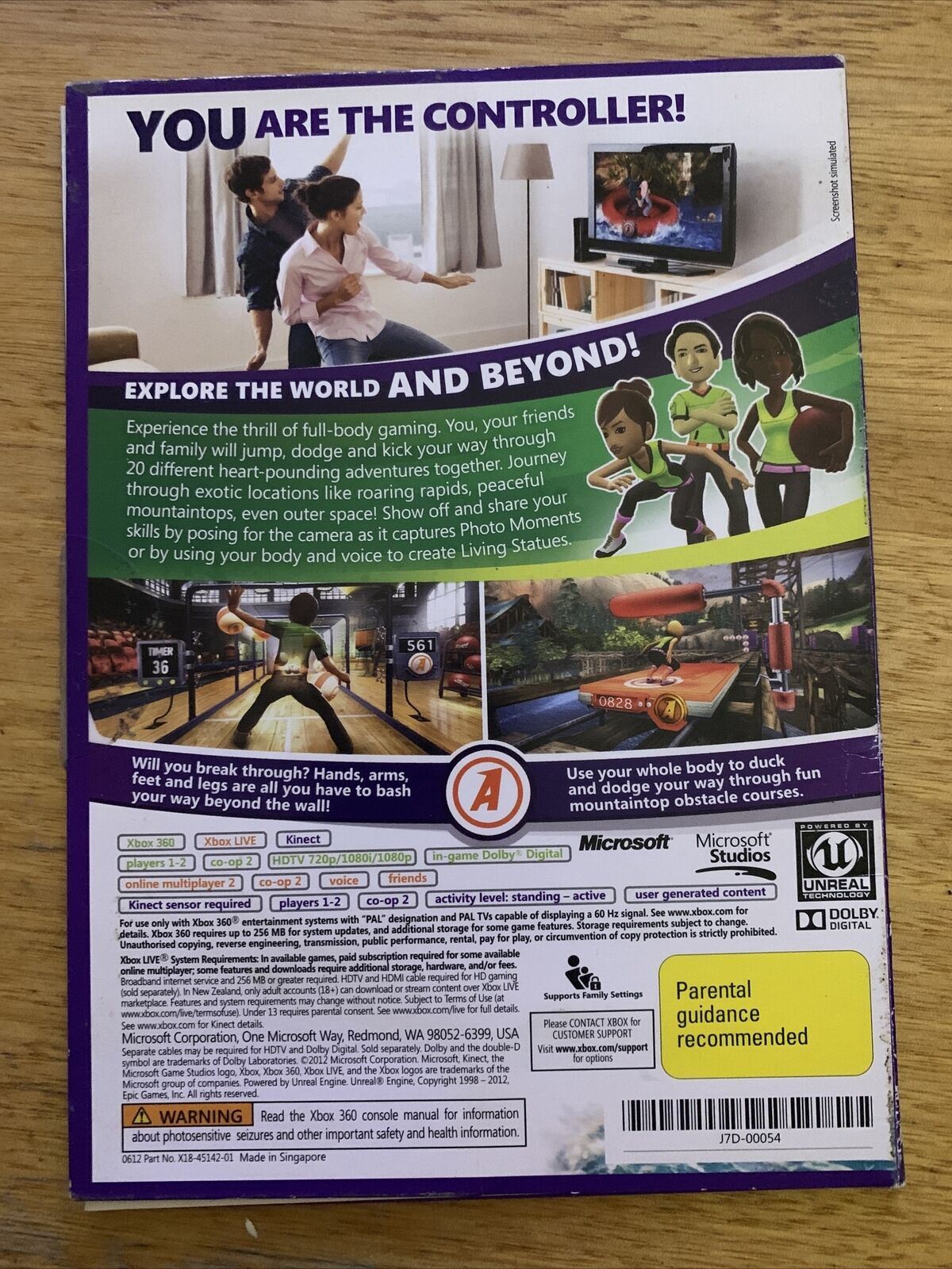 Kinect Adventures Microsoft Xbox 360 PAL Game