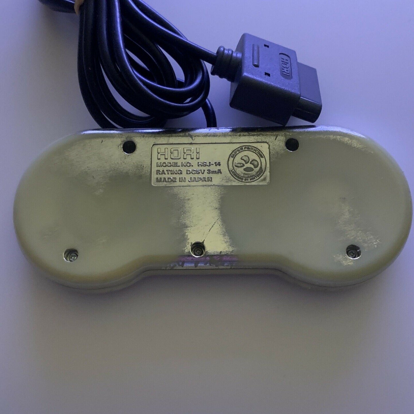 Super Famicom Hori Fighting Commander for Super Nintendo SNES Gold Turbo HSJ-14