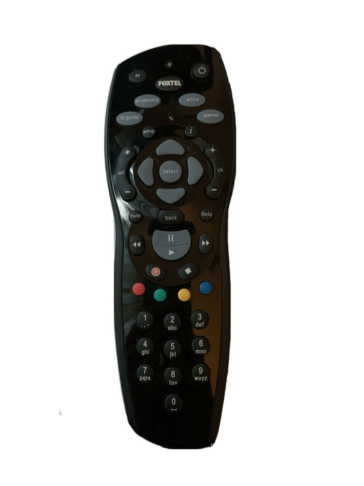 Genuine FOXTEL iQ2 Remote Control - Black RC16704102/02b