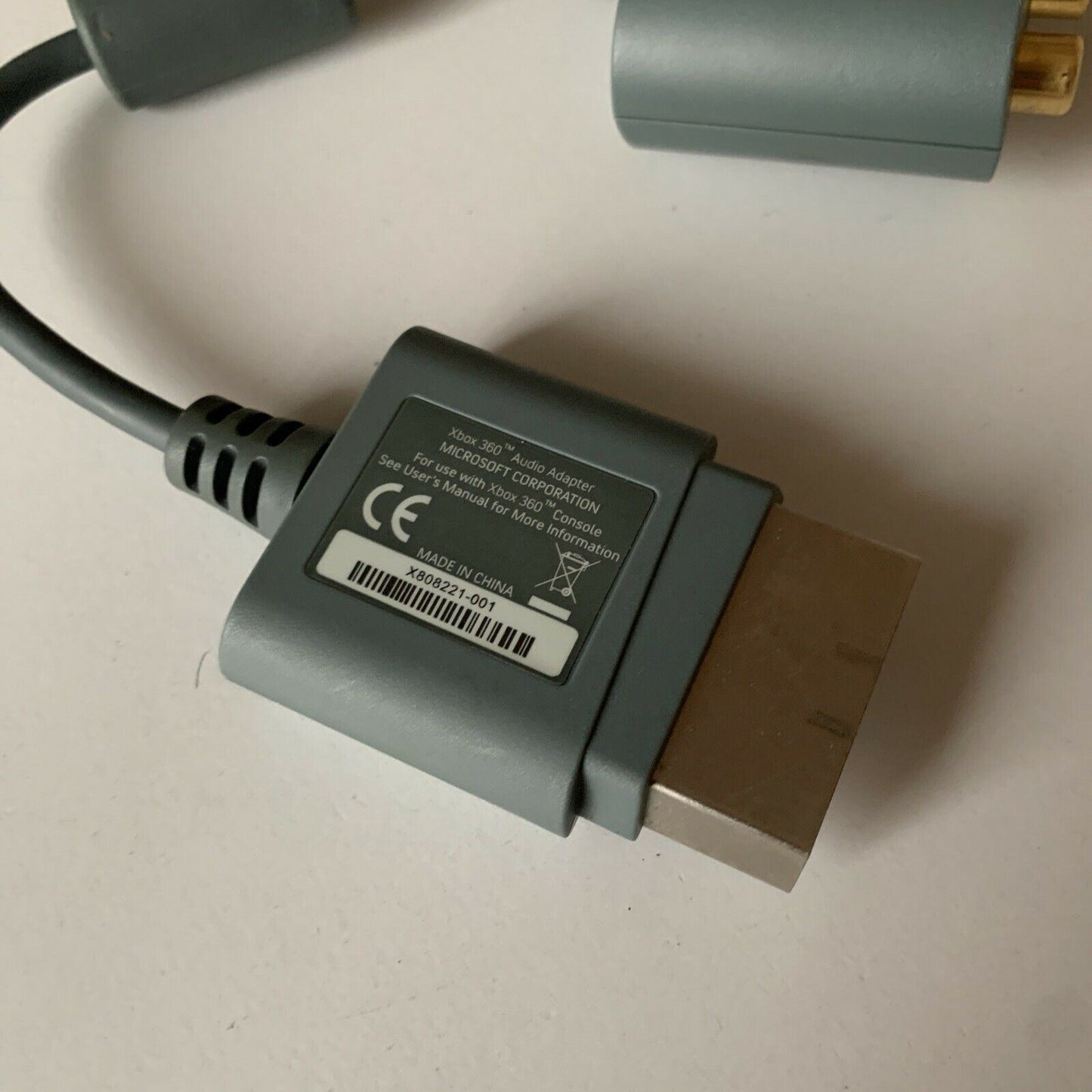 Genuine Official Microsoft Xbox 360 Audio Adapter  X808221-001