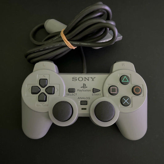 Genuine Sony PlayStation 2 CONTROLLER Grey Analog Dual Shock PS1 PS2 SCPH-1200