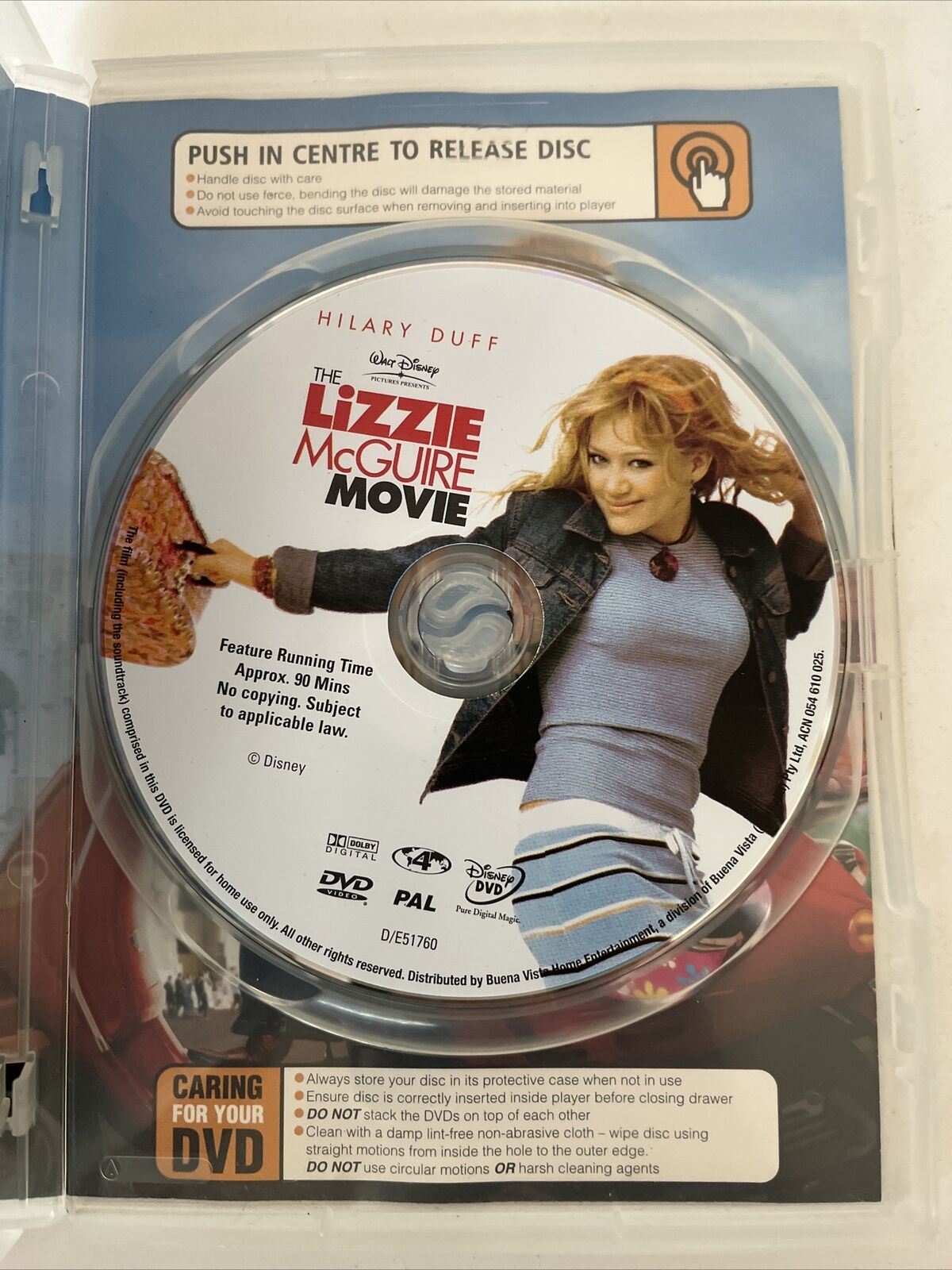 The Lizzie McGuire Movie (DVD, 2003) Hilary Duff, Adam Lamberg. Region 4