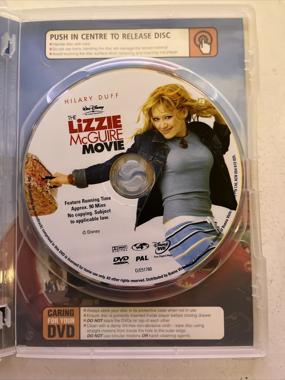 The Lizzie McGuire Movie (DVD, 2003) Hilary Duff, Adam Lamberg.  Region 4