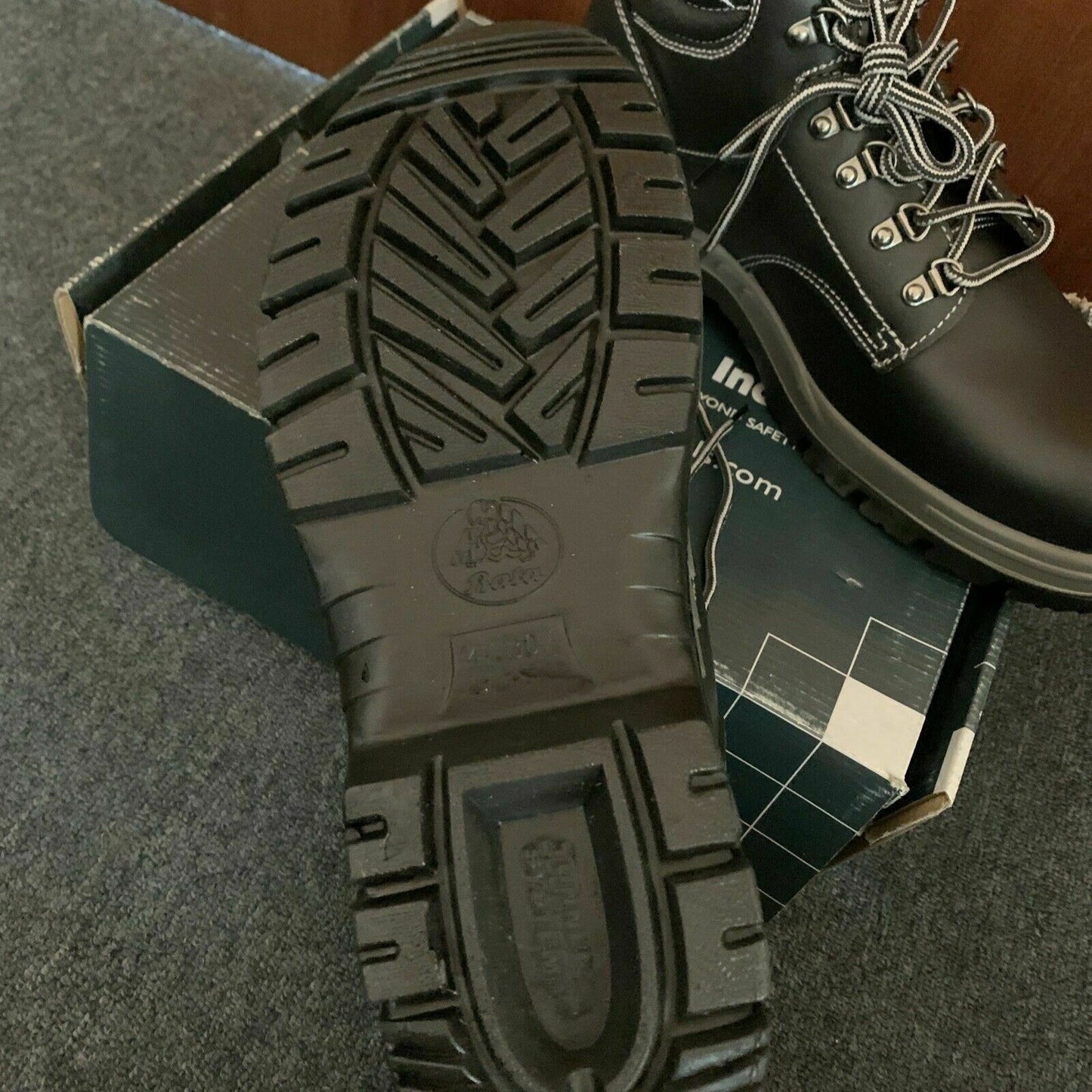 Bata Industrials Work Safety Boots Saturn Black 12UK Black smooth leather