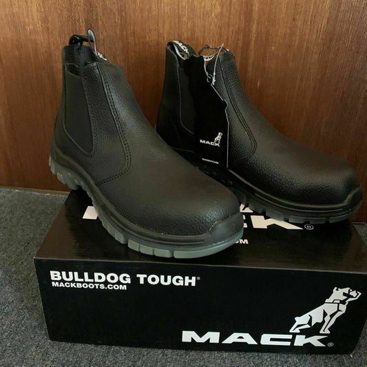 Mack Bulldog Tough Steel-Toe Tradie Boots MKTRADIE-BBF UK9 US10
