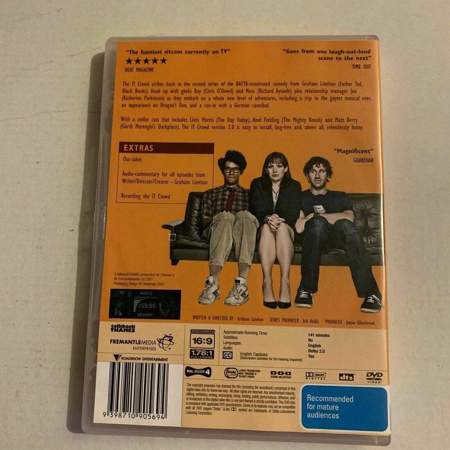 The IT Crowd - Version 1.0 & 2.0 (DVD, 2007) Region 4