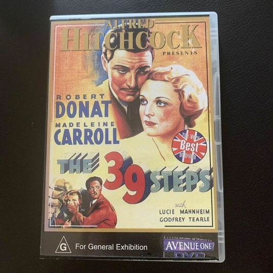 The 39 Steps (DVD, 1938) Alfred Hitchcock, Robert Donat, Madeleine Carroll