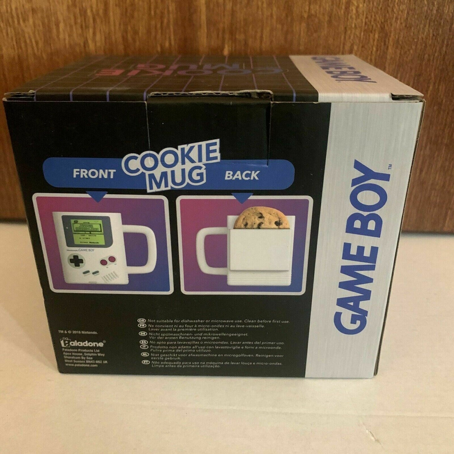 *New* Nintendo Gameboy Cookie Mug with Cookie Holder Novelty Cup Gamers Gift