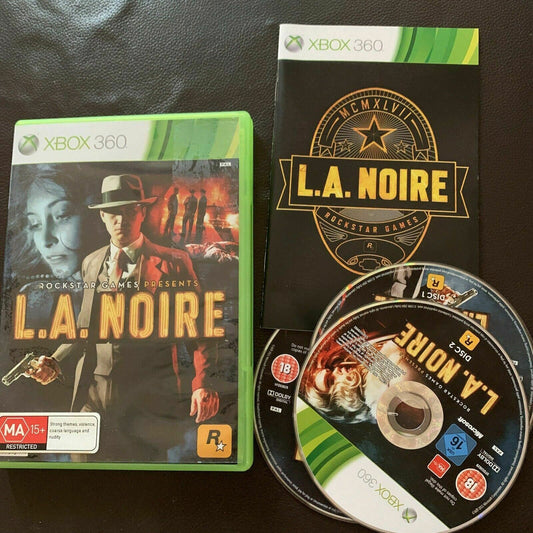 L.A. NOIRE Microsoft Xbox 360 Game With Manual (PAL)