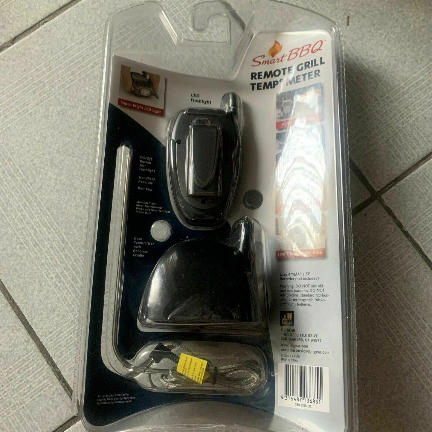 *New* Smart BBQ Remote Grill Temp Meter - Programmable With Built-in Timer