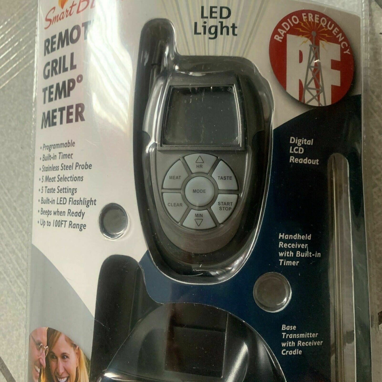 *New* Smart BBQ Remote Grill Temp Meter - Programmable With Built-in Timer