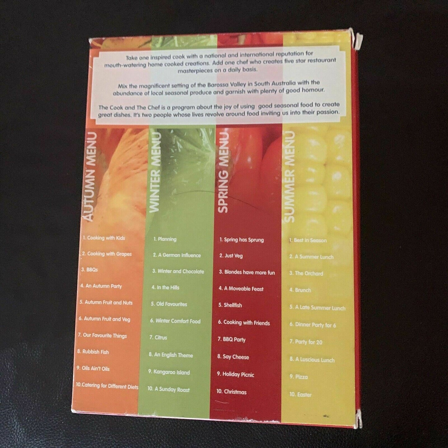 The Cook And The Chef - Four Seasons Boxset (DVD, 2007, 8-Disc) Maggie Beer