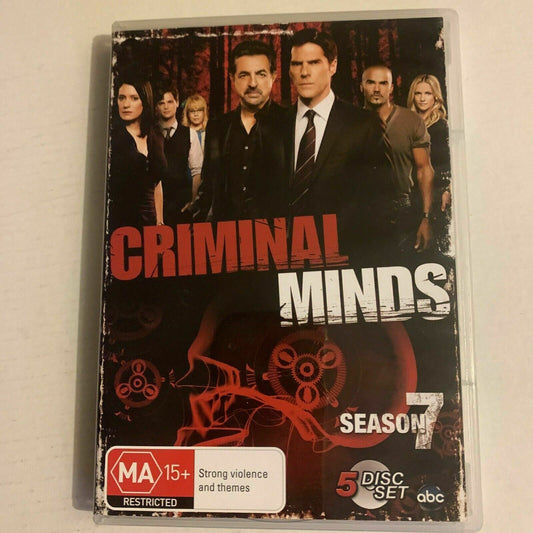 Criminal Minds : Season 7 (DVD, 2012, 5-Disc Set) Region 4,2,5