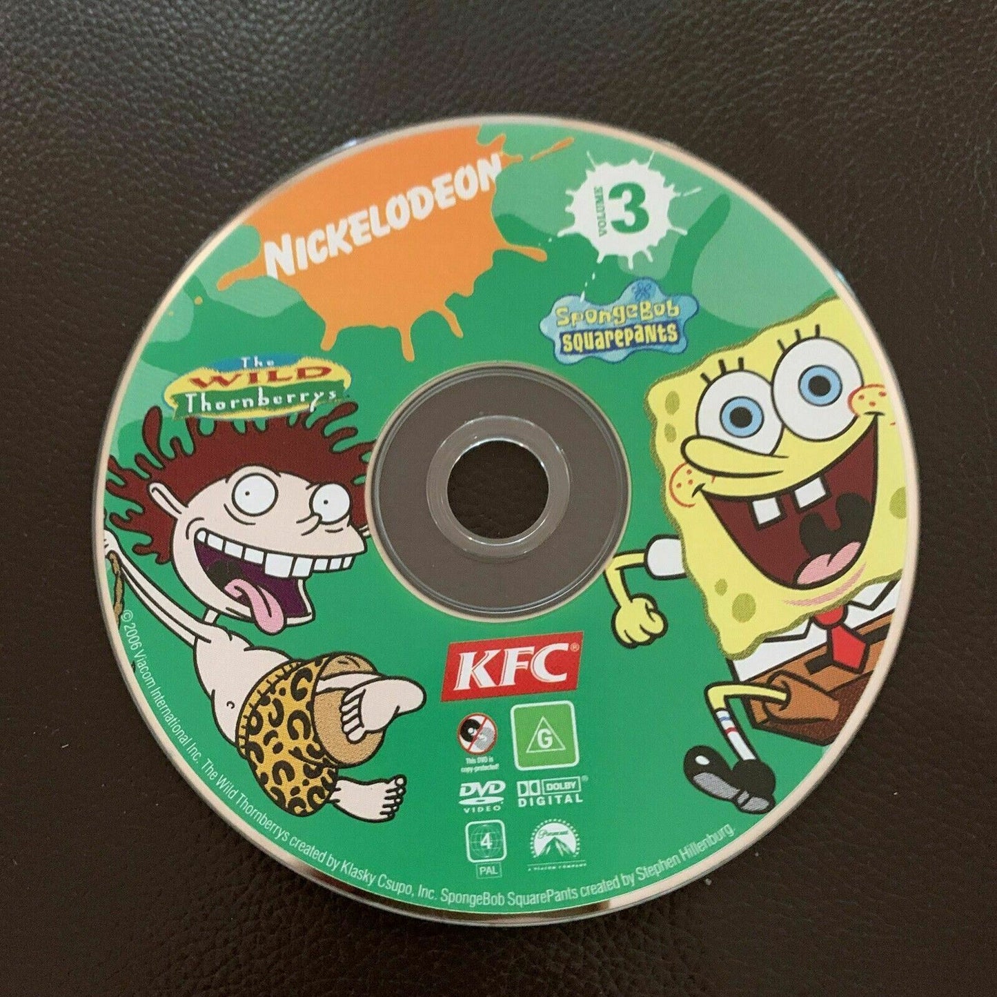 KFC Nickelodeon Promo DVD: The Wild Thornberrys & SpongeBob SquarePants Vol 3