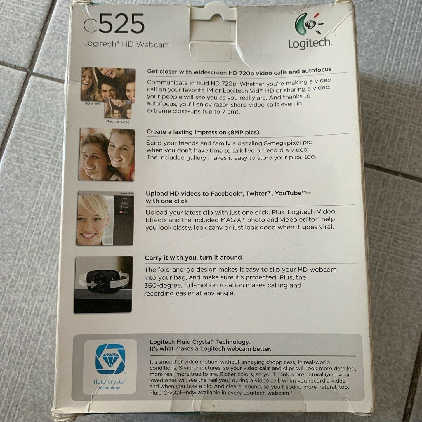 Logitech C525 HD Web Camera + Logitech h150 Stereo Headset