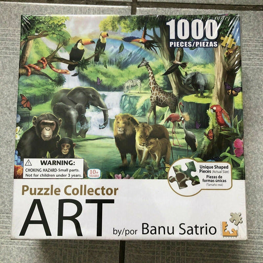 *New Sealed* Puzzle Collector Art 1000 Jigsaw Pieces - The Watering Hole