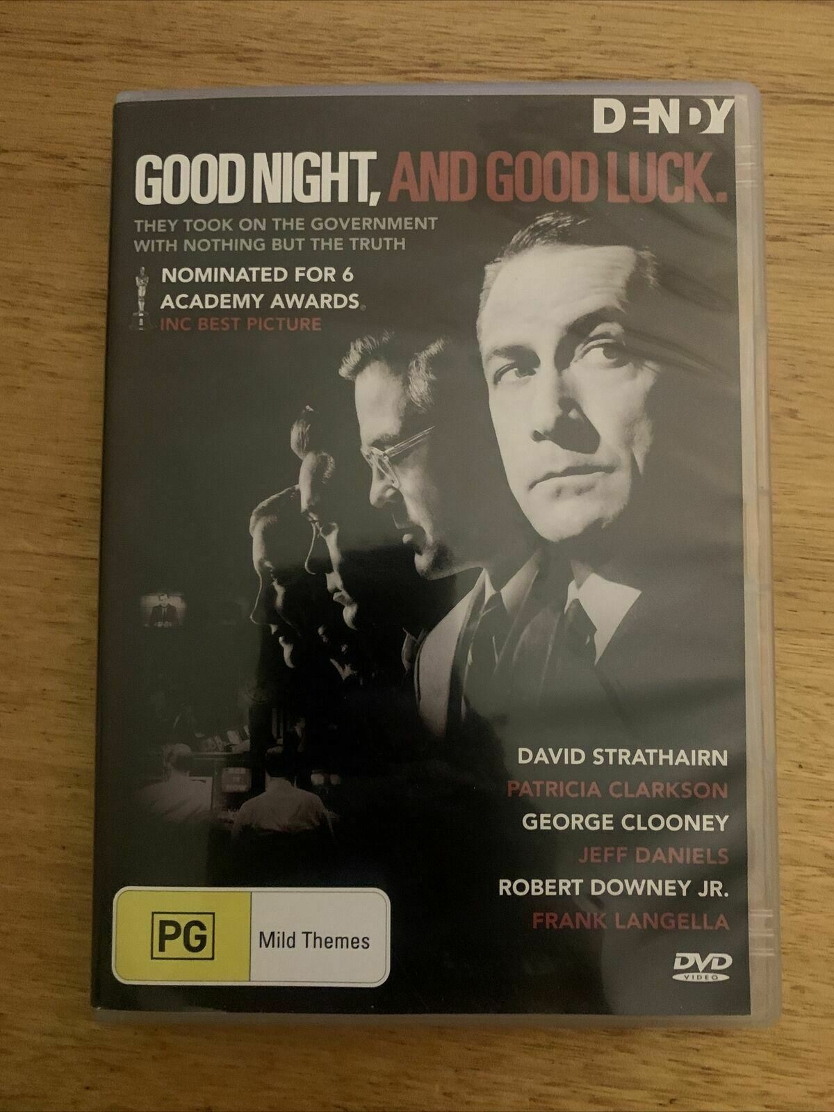 Good Night And Good Luck (DVD, 2005) David Strathairn, George Clooney. Region 4