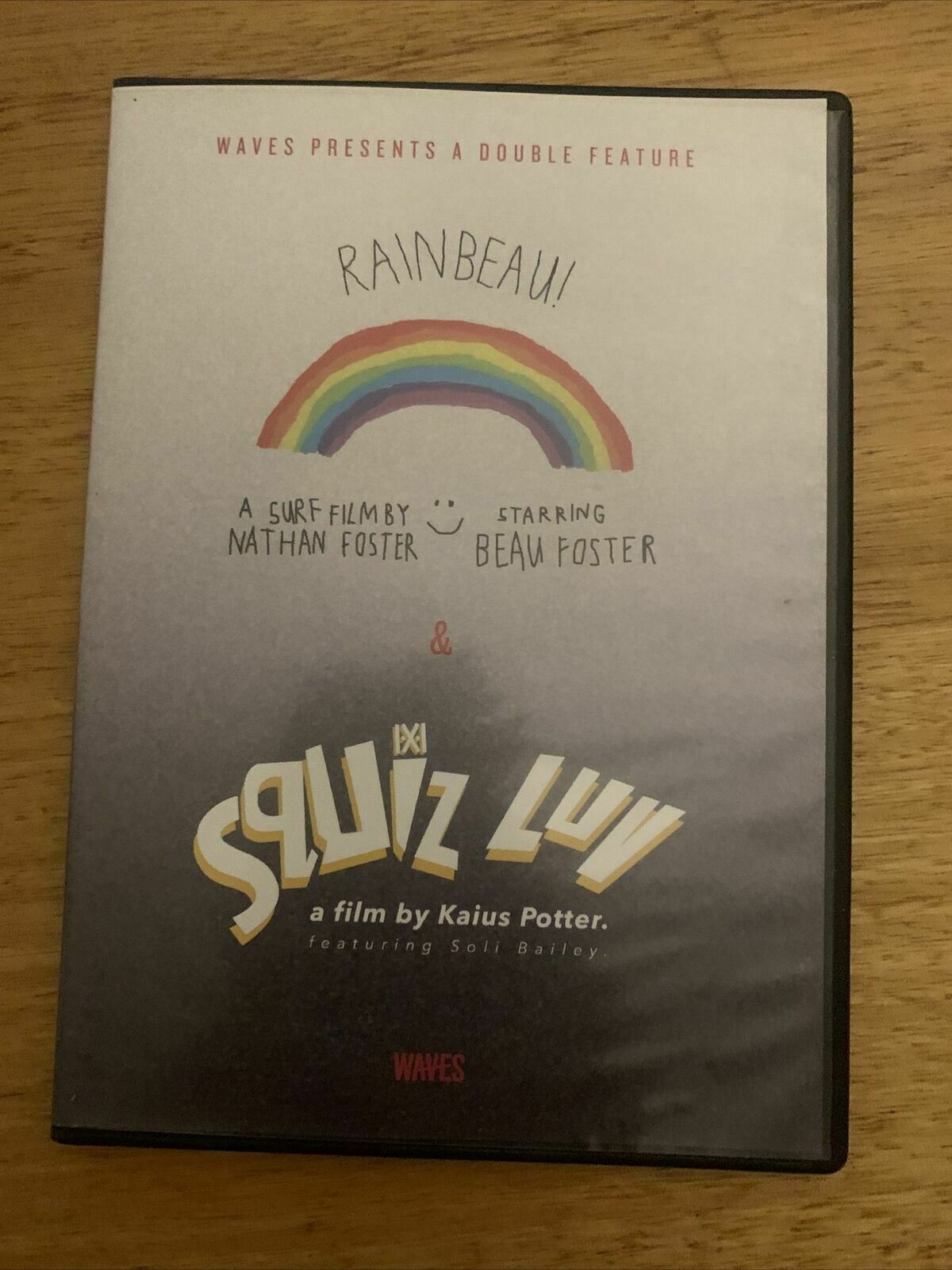 Rainbeau! + Squiz Luv (DVD) Surfing Film - Beau Foster, Soli Bailey. All Regions