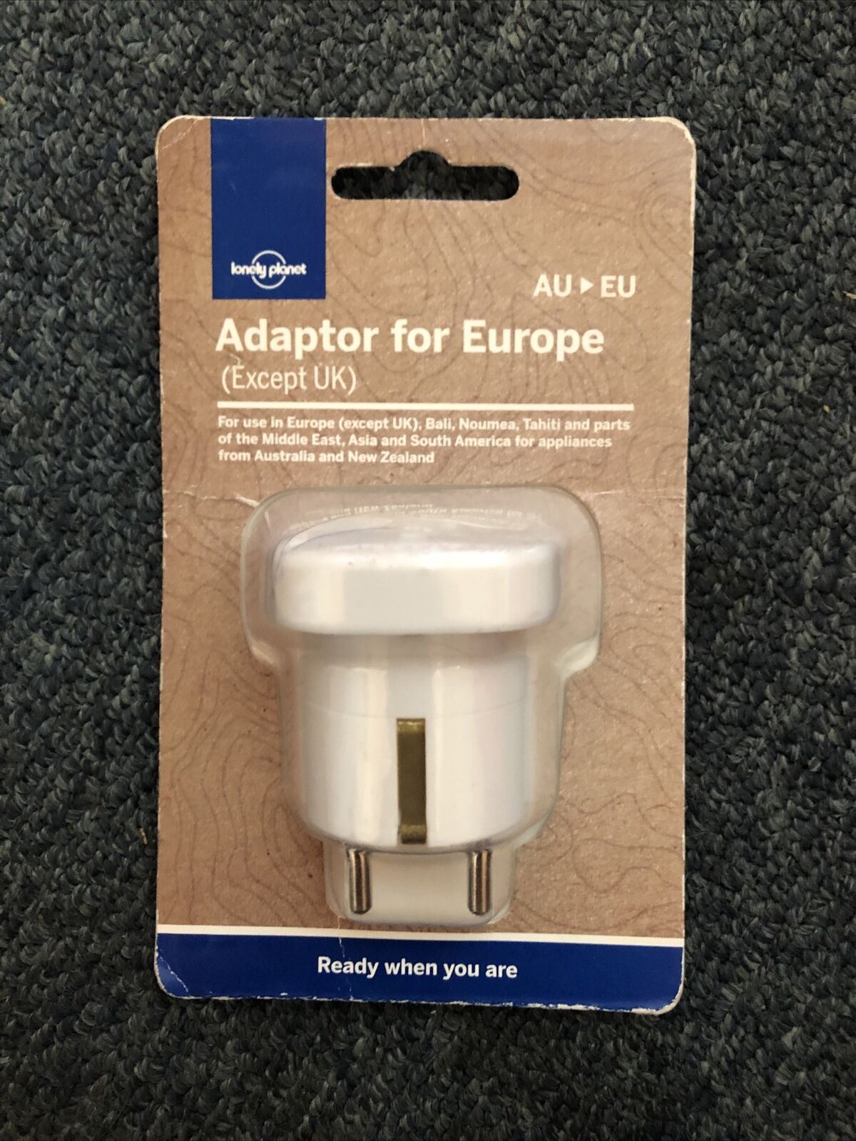 Lonely Planet Travel Adaptor For Europe AU to EU (Except for UK)