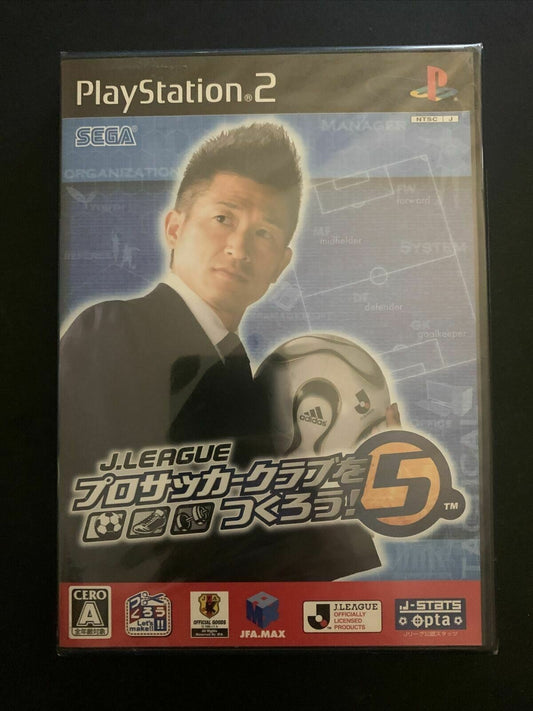 *New Sealed* Let's Make J. League Pro Soccer Club 5 - PS2 NTSC-J Japan Game
