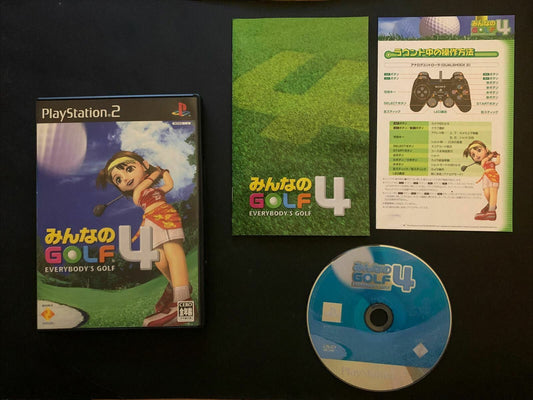 Minna no Golf Everybody's Golf 4 - PS2 NTSC-J Japan Game w Manual