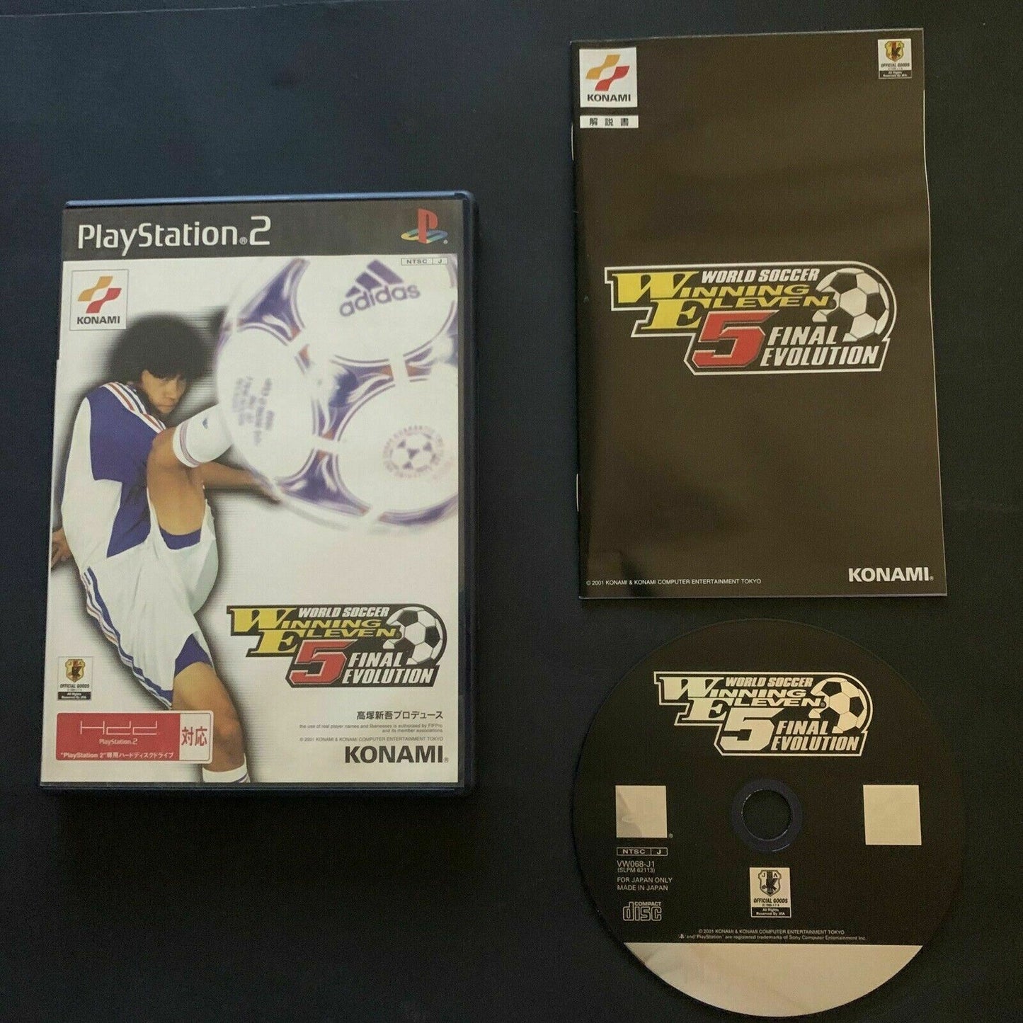 World Soccer Winning Eleven 5: Final Evolution - PS2 NTSC-J Japan w Manual