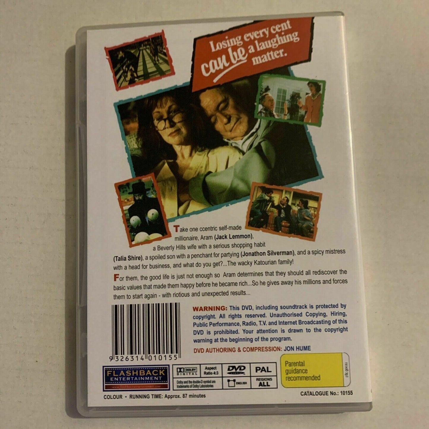 Father Son & The Mistress (DVD, 1992) Jack Lemmon, Talia Shire. Region Free