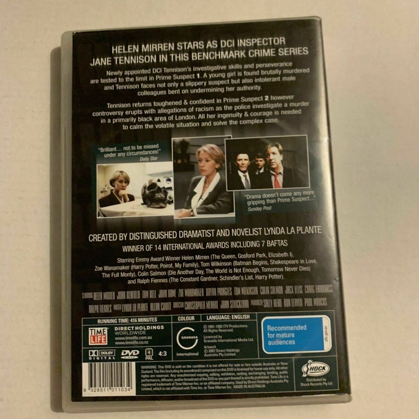 Prime Suspect 1 & 2 (DVD, 1992, 2-Disc Set) Region 4,2