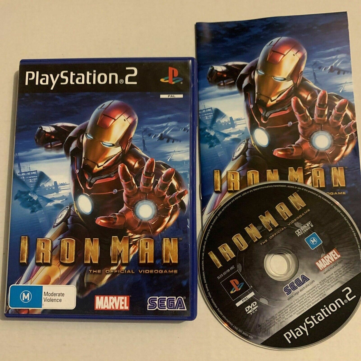 Iron Man - Sony PlayStation 2 PS2 PAL Game with Manual