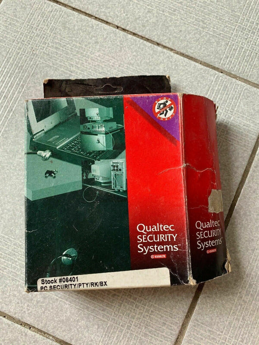 Vintage Qualtec Security Systems PC Laptop Lock Pad-Lok II From 2000