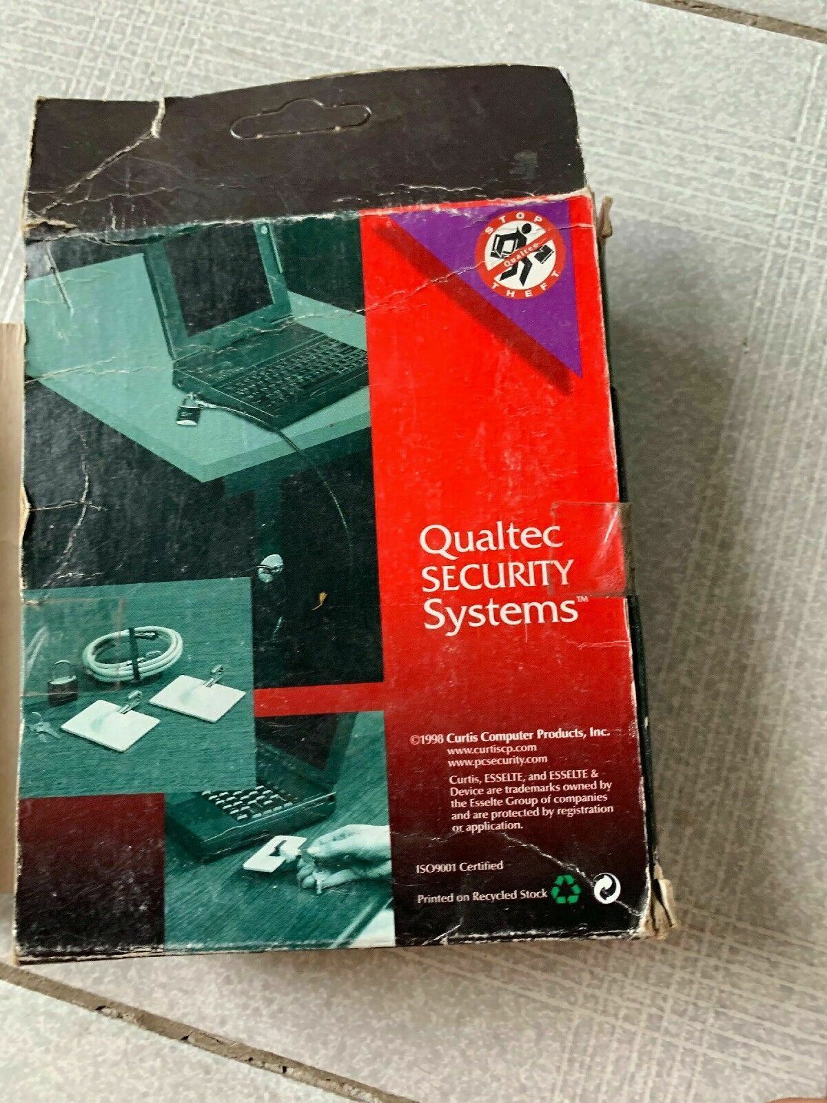 Vintage Qualtec Security Systems PC Laptop Lock Pad-Lok II From 2000