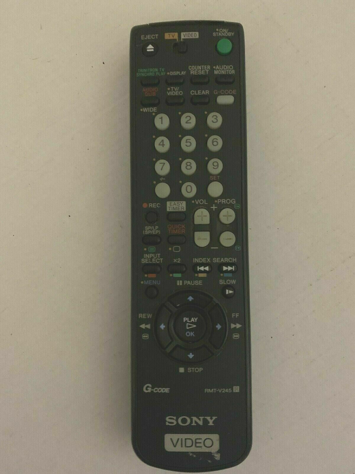 Genuine Sony RMT-V245 Remote Control For TV VHS *No Battery Cover*