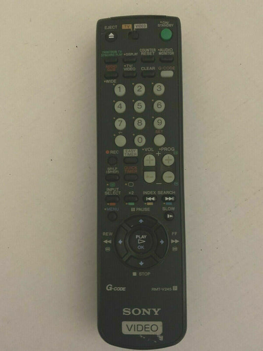 Genuine Sony RMT-V245 Remote Control For TV VHS *No Battery Cover*