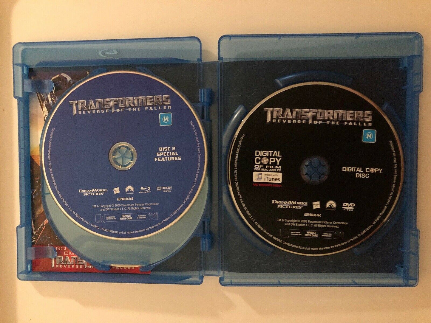Transformers - Revenge Of The Fallen (Blu-ray, 2009, 3-Disc Set) Region B