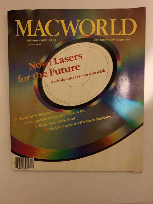 Macworld February 1986 The Apple Macintosh Vintage Magazine Rare