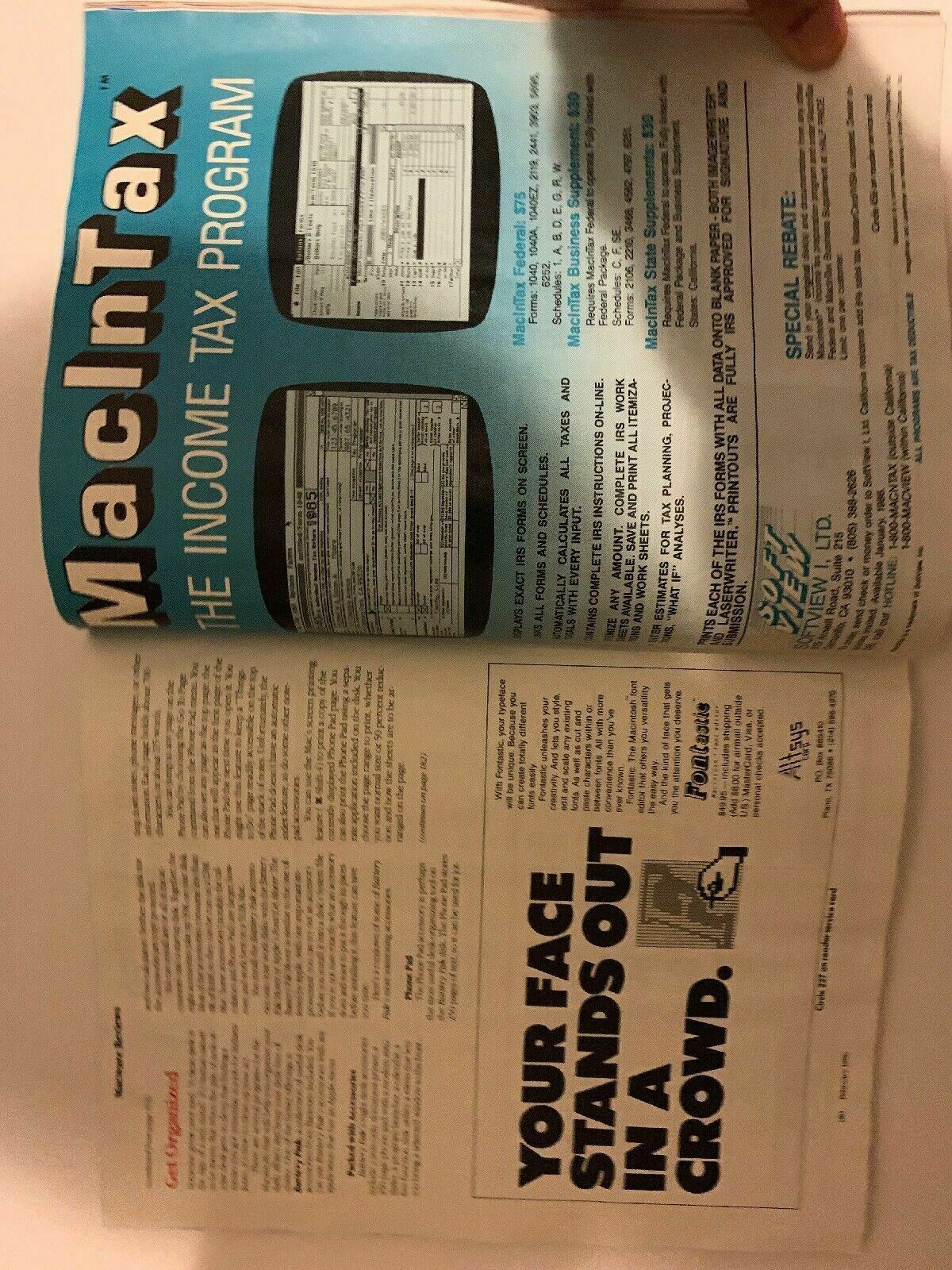 Macworld February 1986 The Apple Macintosh Vintage Magazine Rare