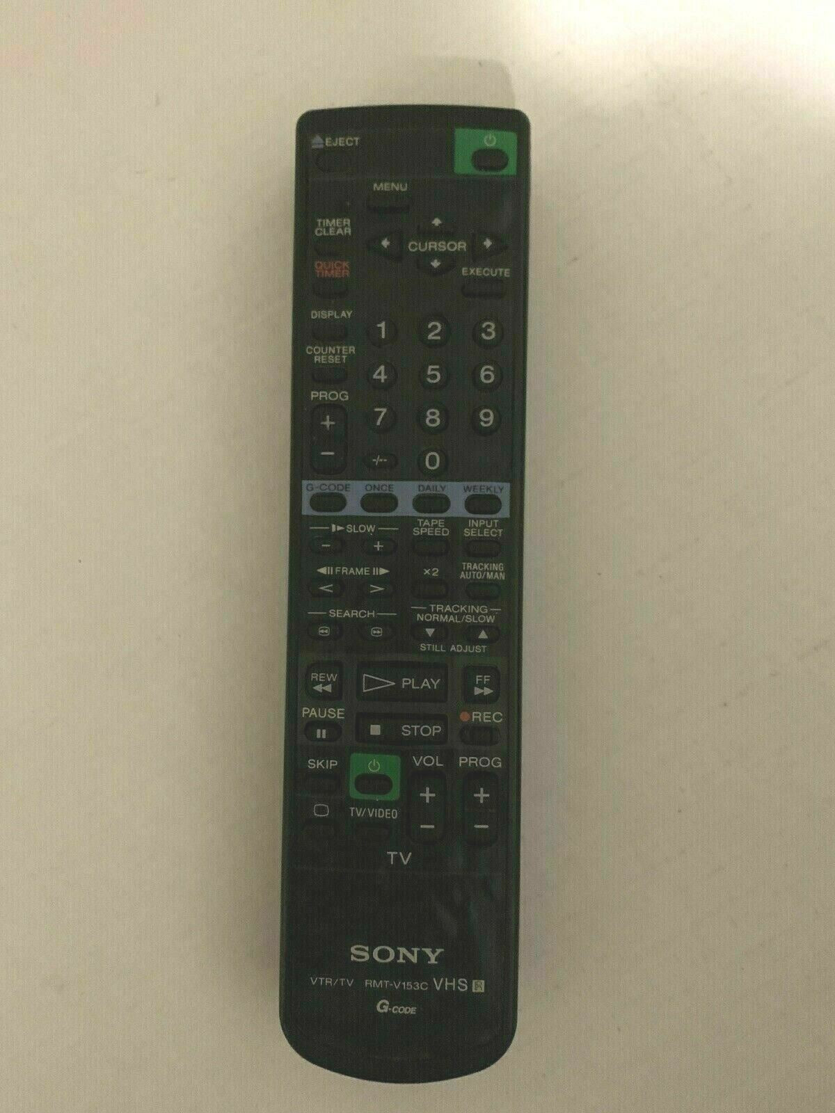 Genuine Sony RMT-V153C Remote Control For VHS TV