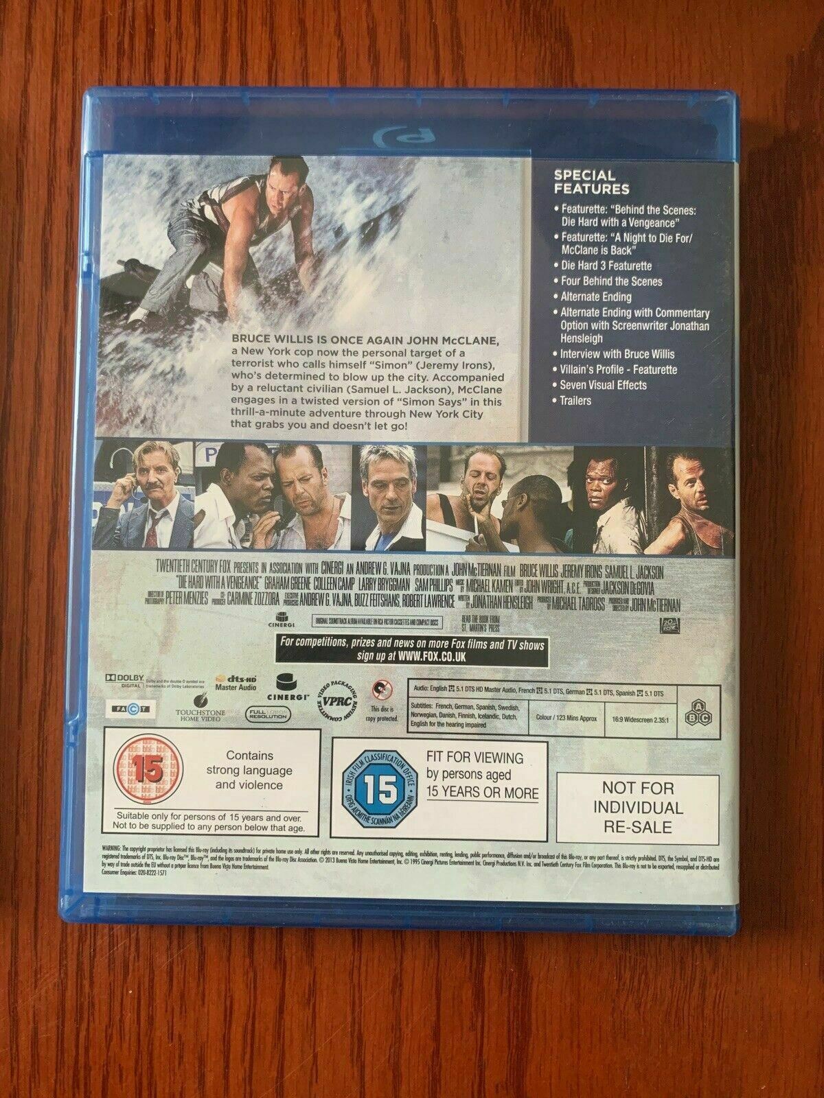 Die Hard + Die Hard With A Vengeance (Bluray) Region B