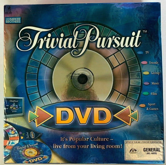 Trivial Pursuit DVD & Board Game Popular Culture Complete - Excellent condition