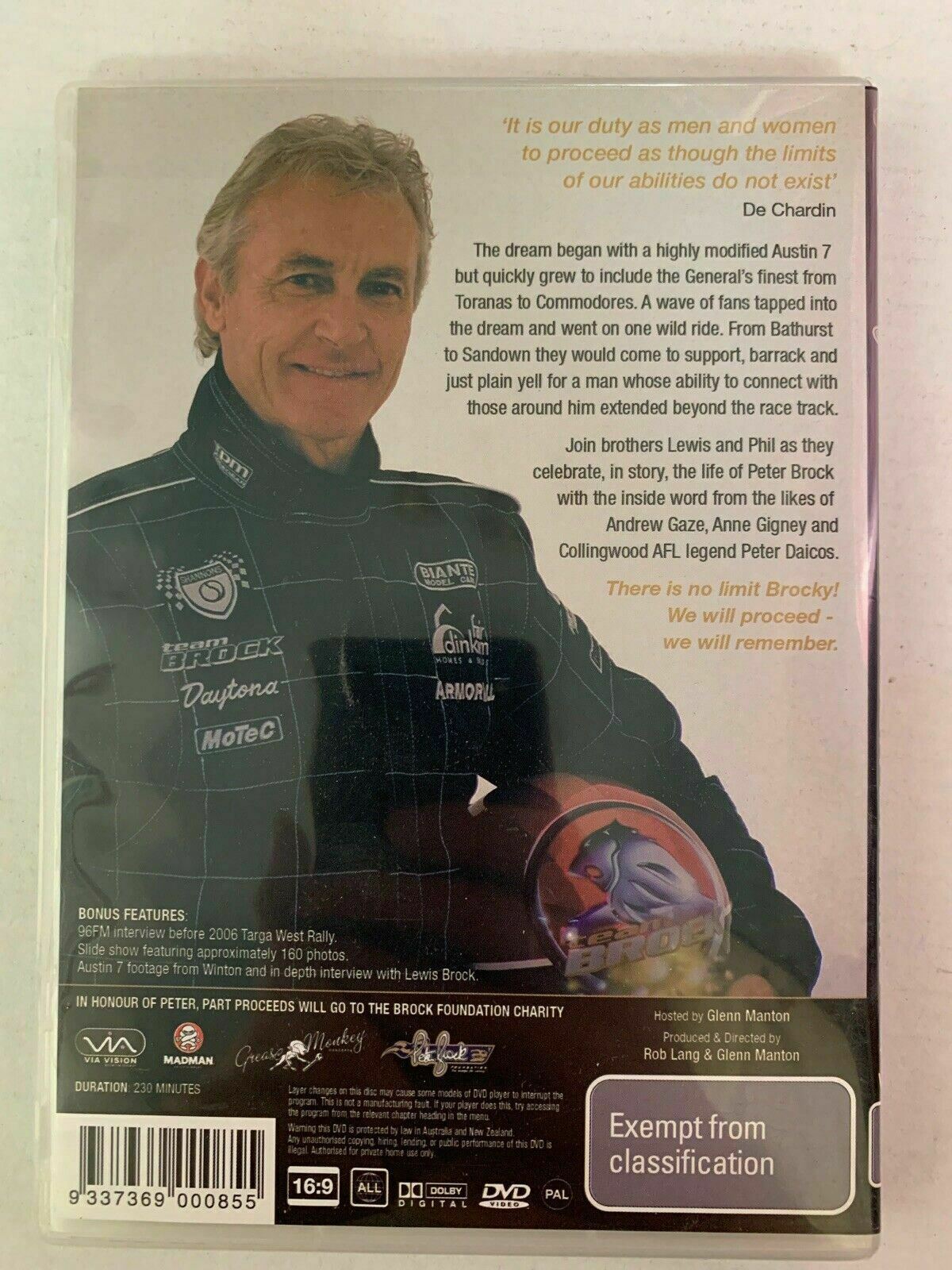 Peter Brock - Live Life And Follow Your Dreams (DVD, 2007)