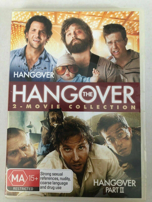 The Hangover / Hangover Part II (DVD) Region 4 Zach Galifianakis, Bradley Cooper