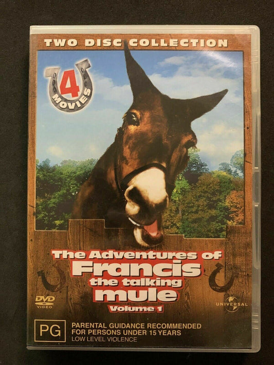 The Adventurers Of Francis The Talking Mule : Vol 1 (DVD, 2005, 2-Disc Set)